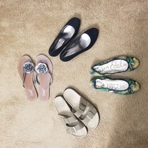 4 pair of ladies shoes. Size 8 1/2.